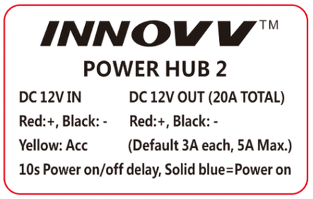 Zasilacz napięcia do motocykli INNOVV Power Hub 2