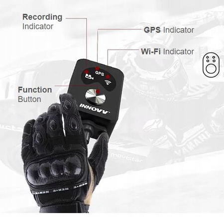 INNOVV K5 Wideorejestrator Motocyklowy 2 kamery 4K Ultra HD WiFi GPS 5Hz