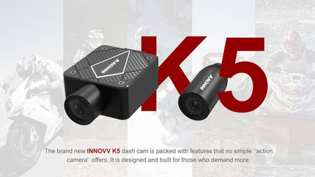 INNOVV K5 Wideorejestrator Motocyklowy 2 kamery 4K Ultra HD WiFi GPS 5Hz